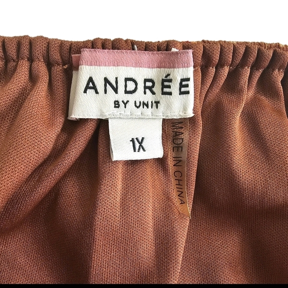 ANDREE BY UNIT Brown Long Sleeve Sundress Wedding Guest - Picture 14 of 15